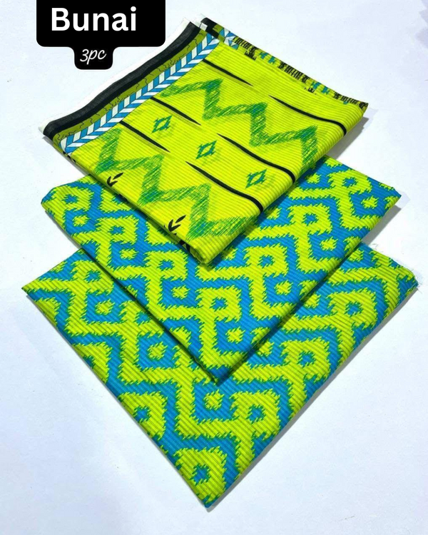 UNSTICHED 3PC PRINTED LAWN DRESS