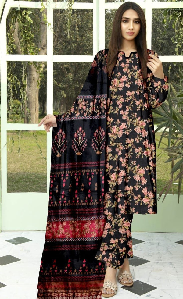 UNSTICHED 3PC PRINTED LAWN DRESS