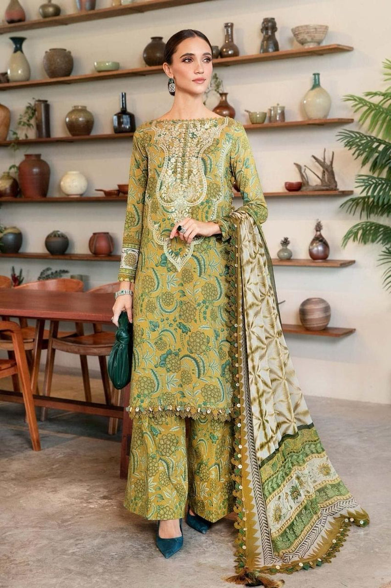 UNSTICHED 3PC PRINTED LAWN DRESS