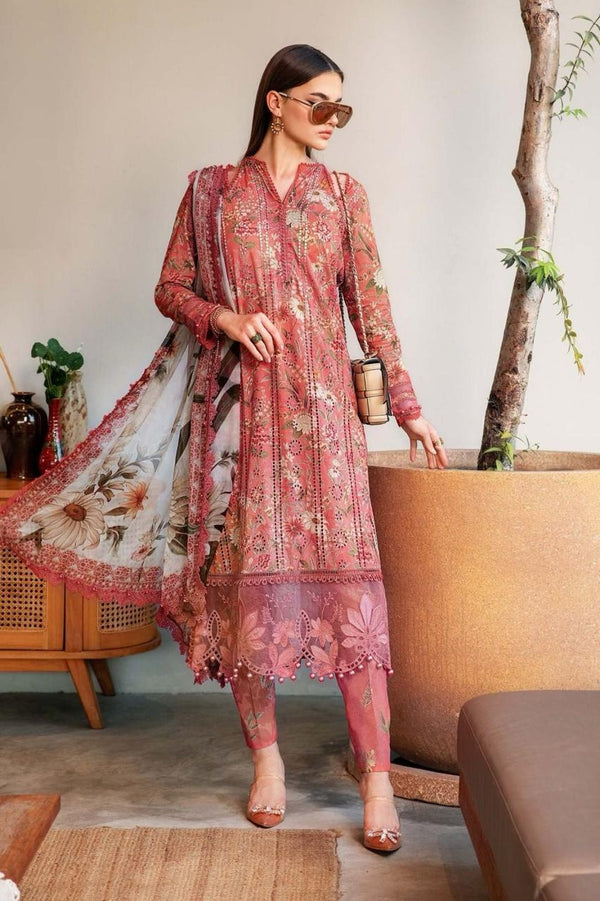 UNSTICHED 3PC PRINTED LAWN DRESS