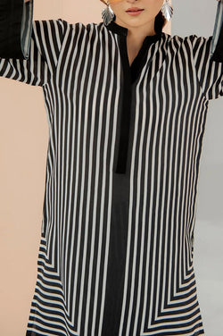 Stitched 2 piece printed shirt and printed trouser