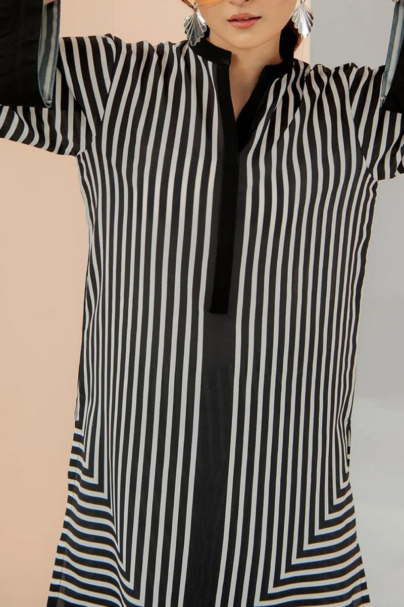 Stitched 2 piece printed shirt and printed trouser