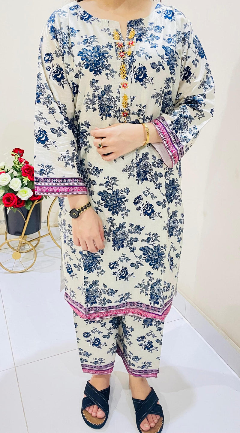 Printed 2pc Suit