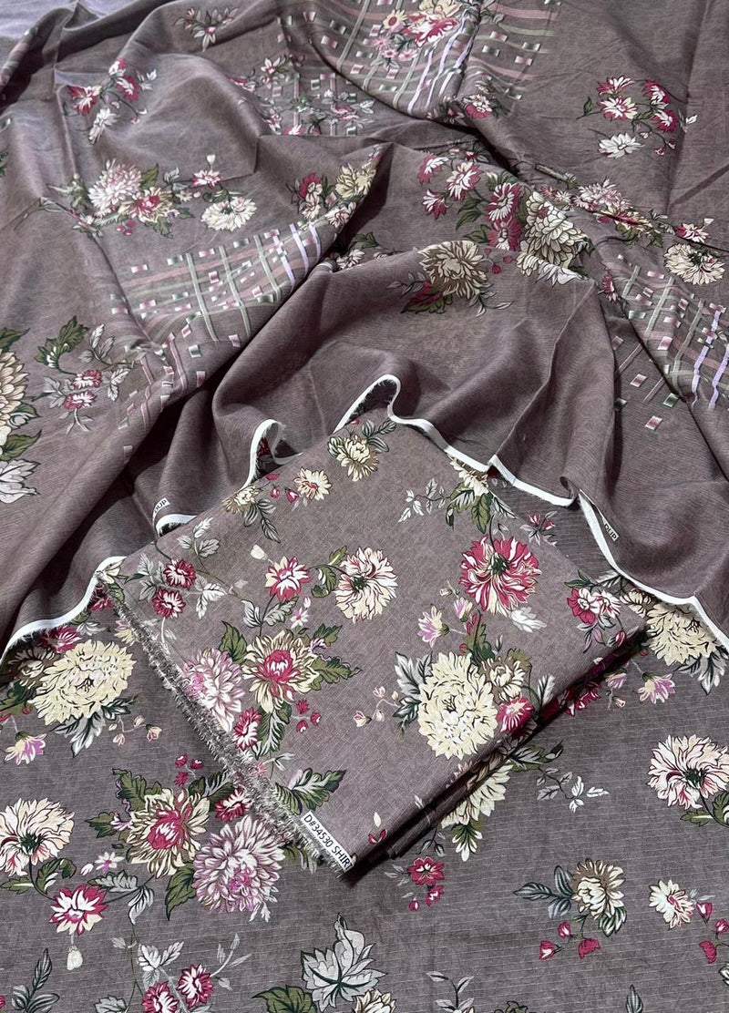 UNSTICHED 3PC PRINTED LAWN DRESS