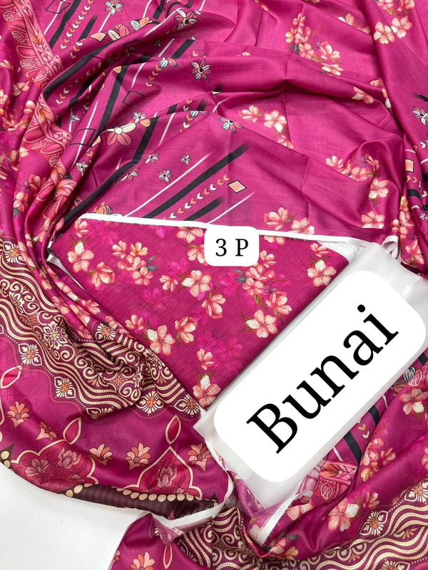 UNSTICHED 3PC PRINTED LAWN DRESS