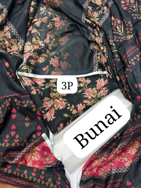UNSTICHED 3PC PRINTED LAWN DRESS