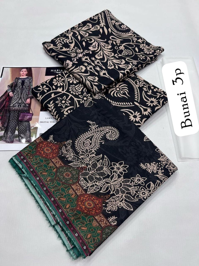 UNSTICHED 3PC PRINTED LAWN DRESS