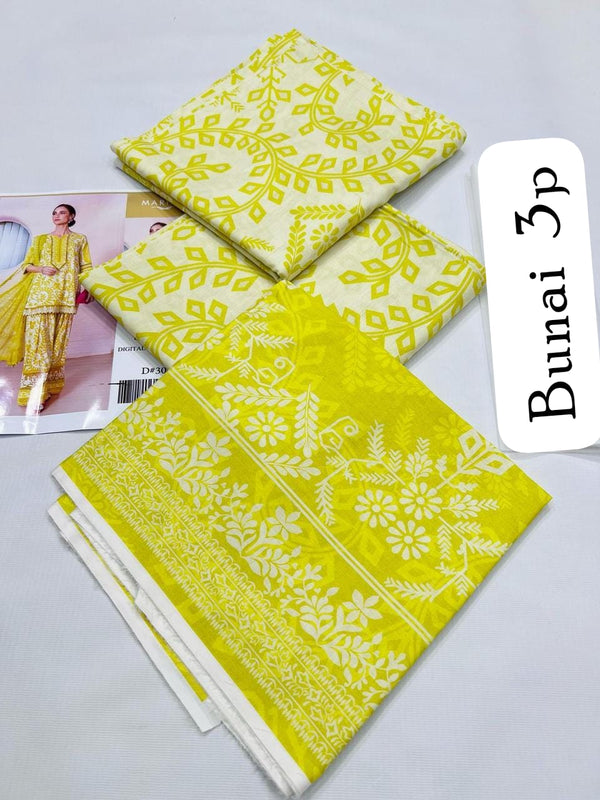 UNSTICHED 3PC PRINTED LAWN DRESS